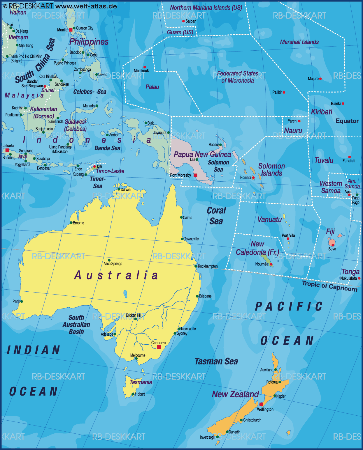 New Caledonia Map