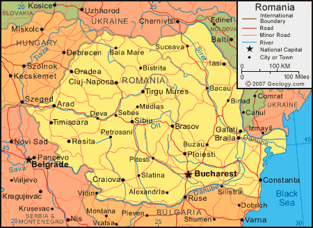  Satellite on Map Of Romania Arad Map Bacau Map Baia Mare Map Bralia Map Brasov