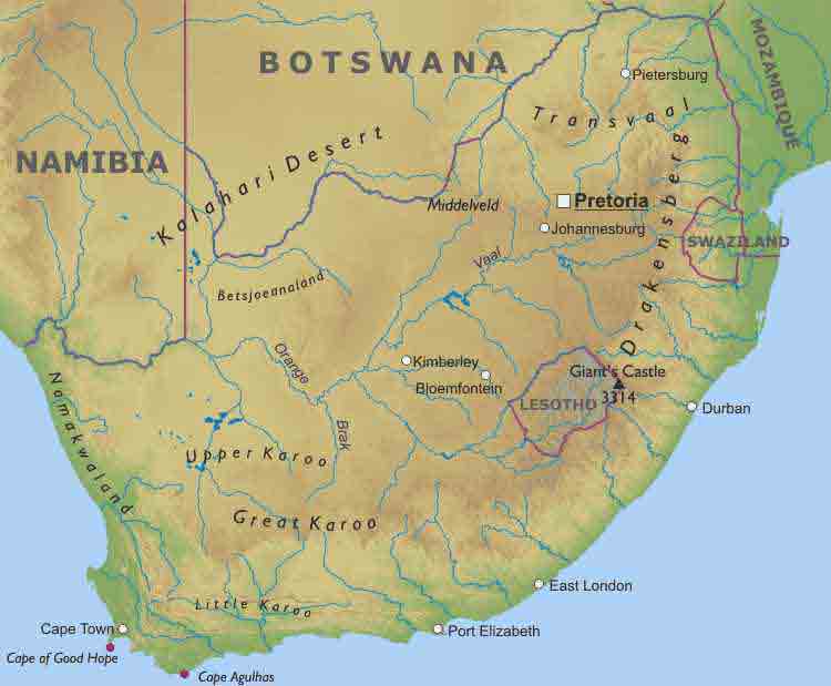 Related South Africa Maps and