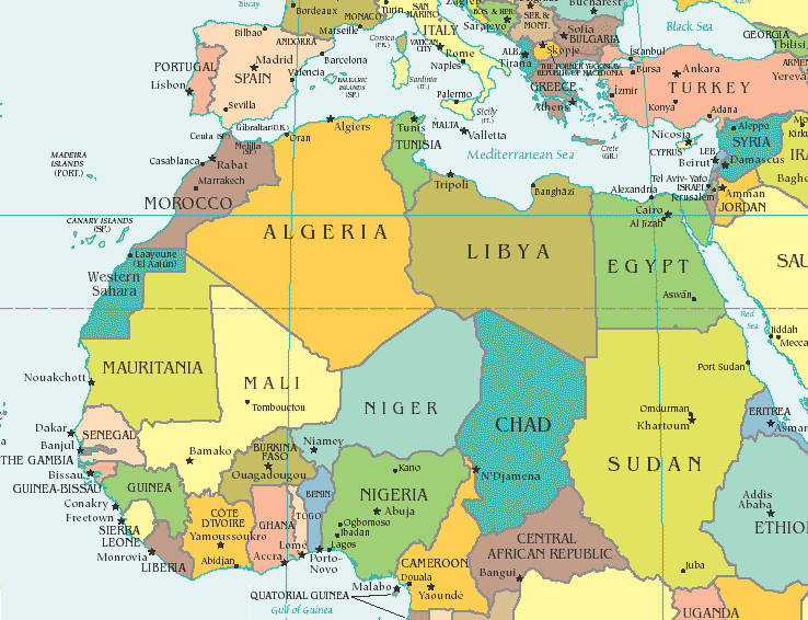 Related Africa Maps and Africa