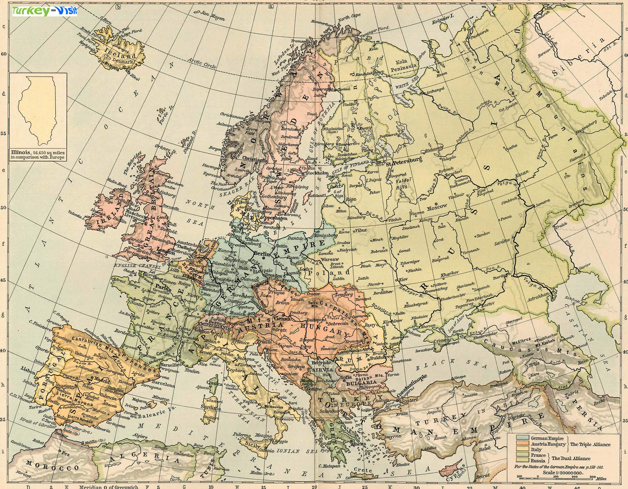 Europe Map Israel