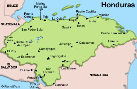 Tegucigalpa Map