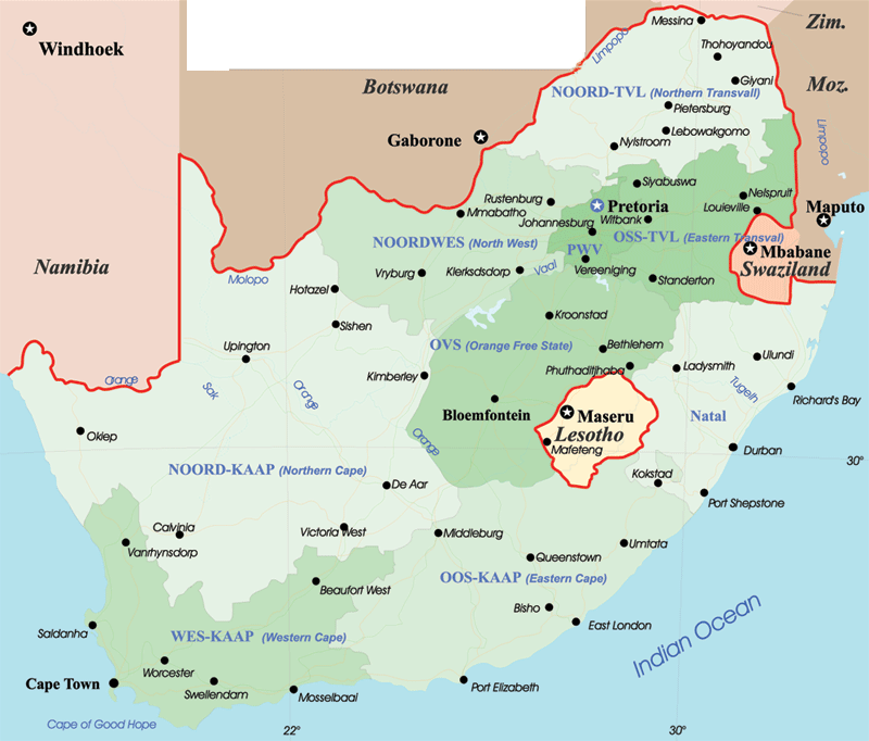 Newcastle South Africa Map