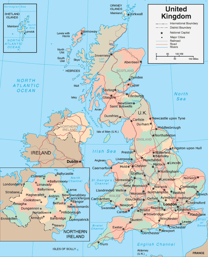 UK Earth Map