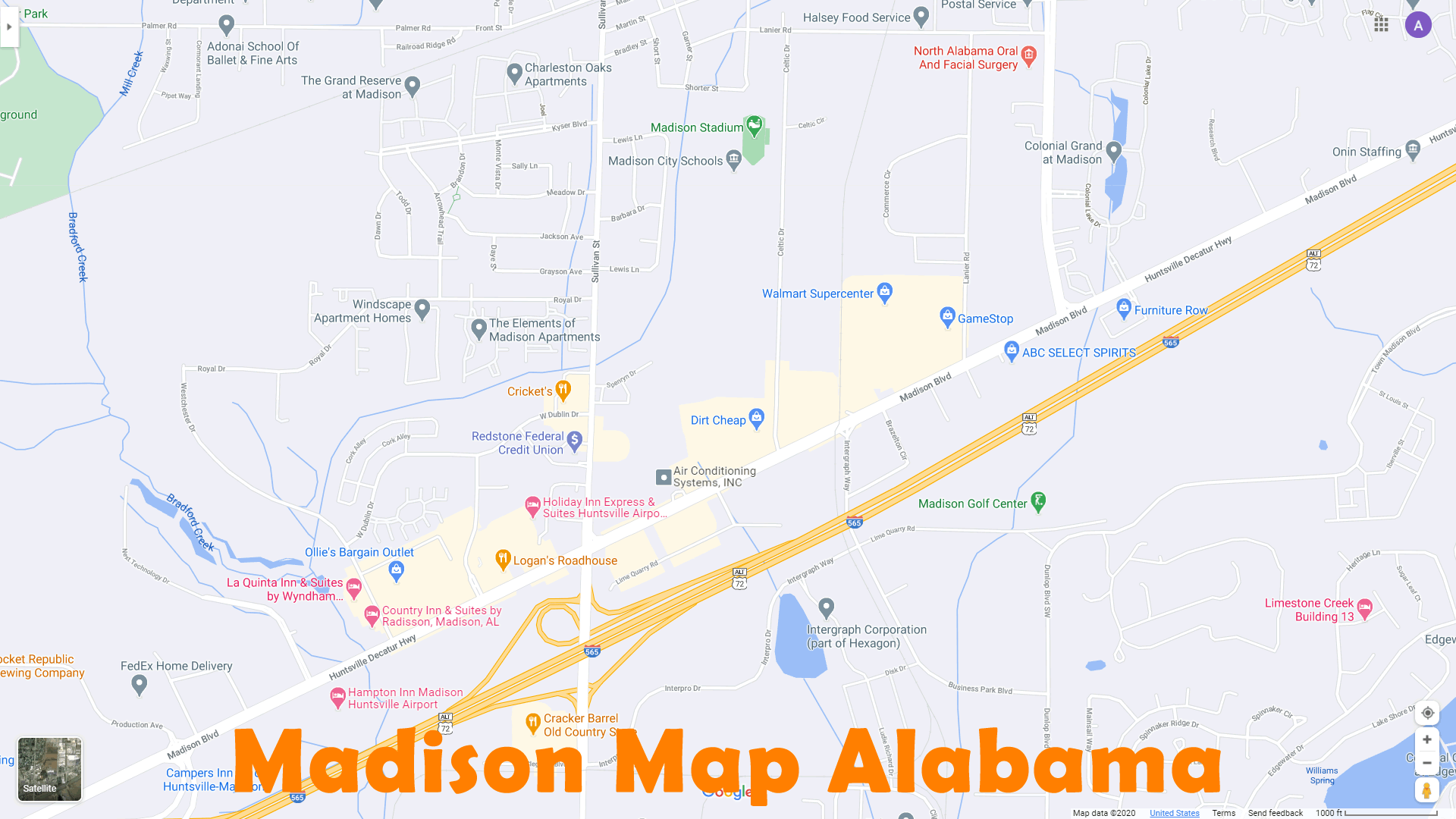 Madison, Alabama Map