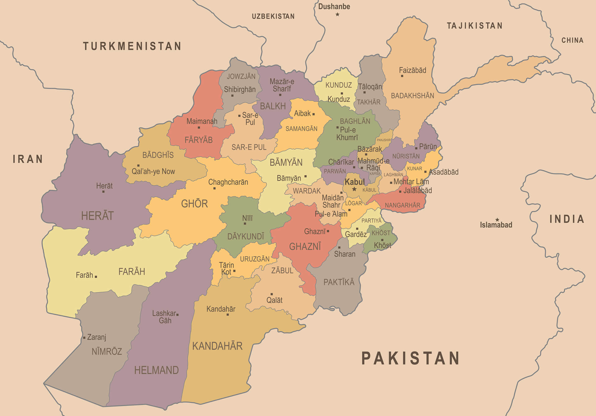 Afghanistan Map