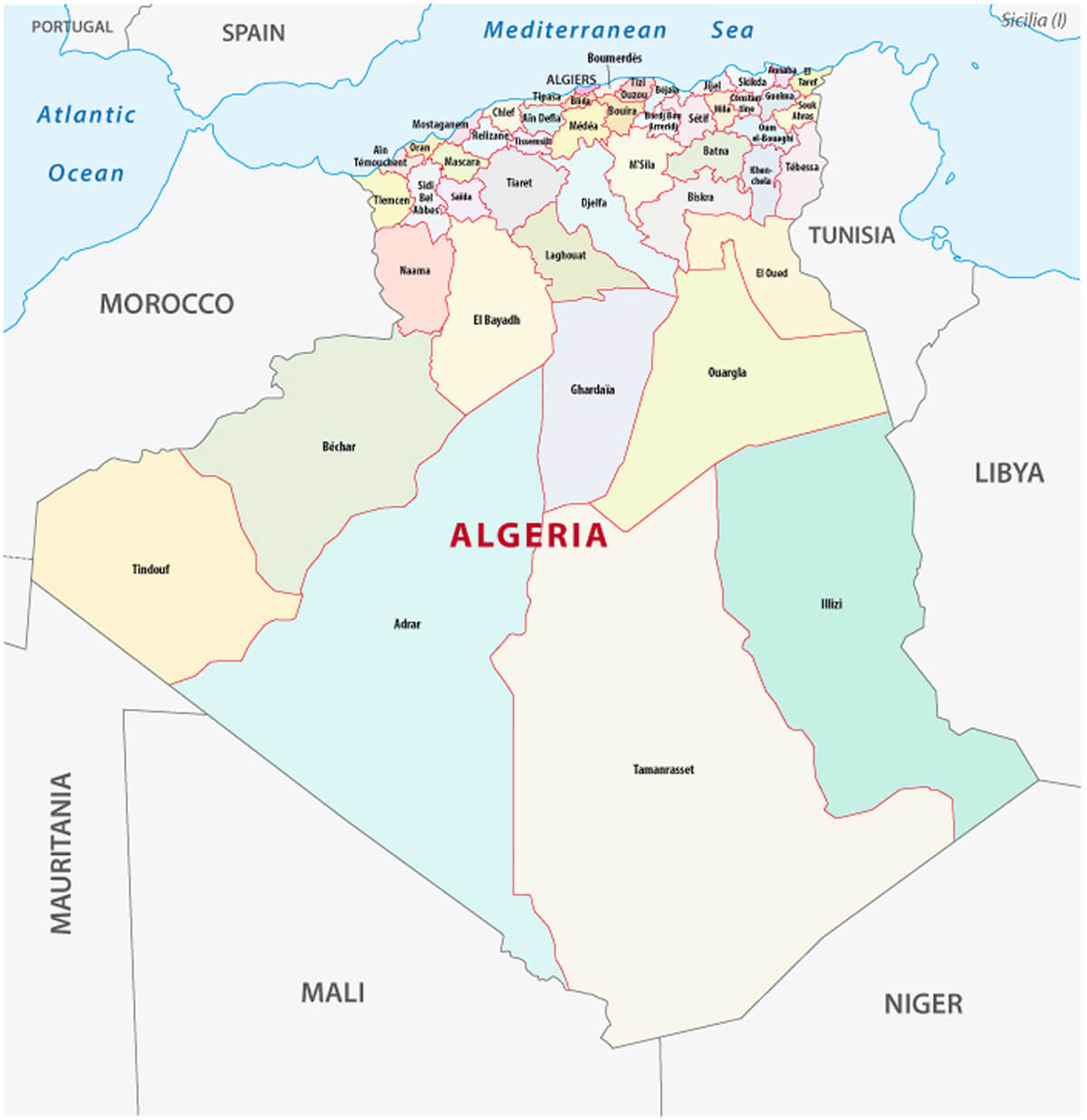 Algeria Map