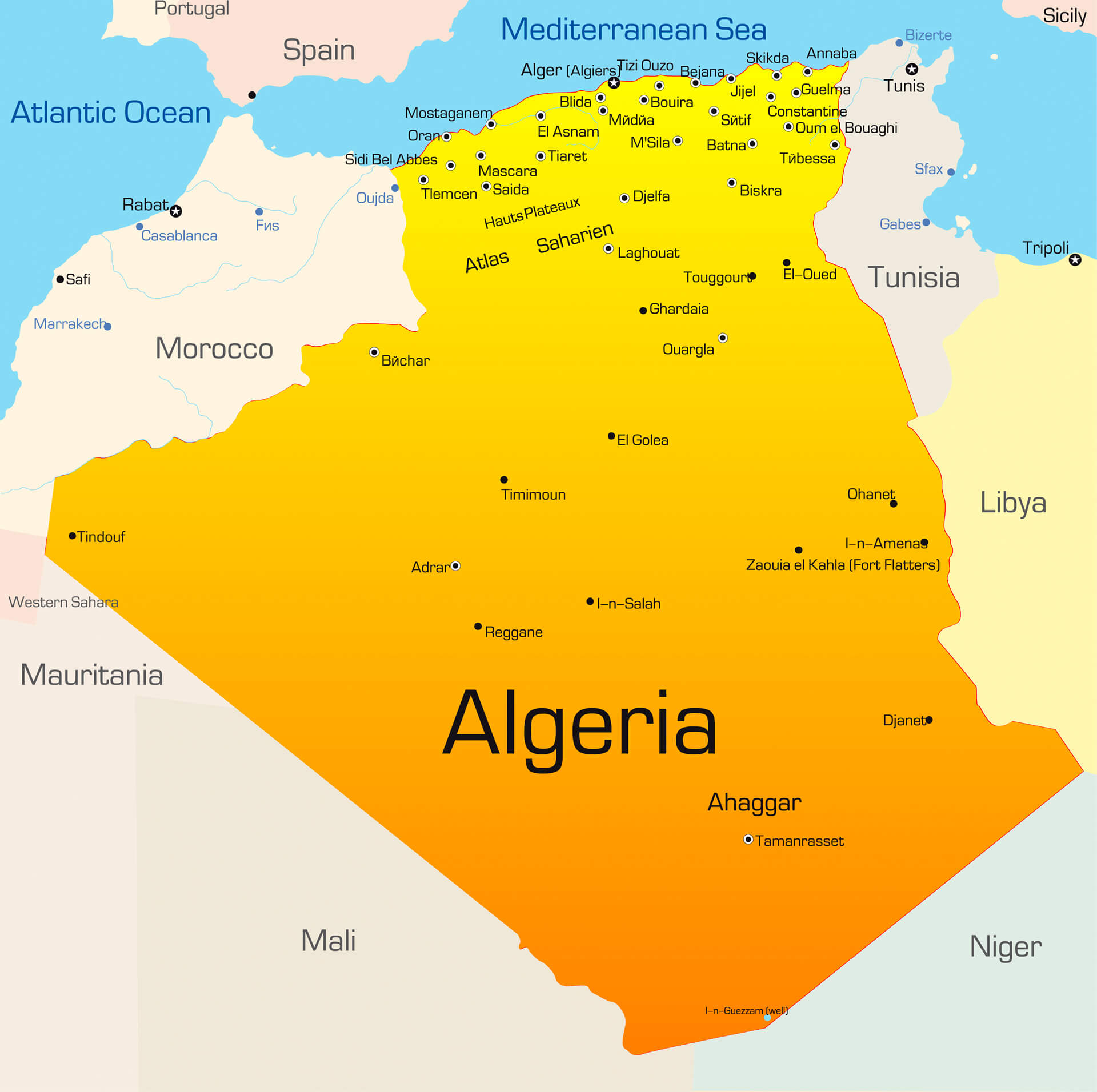 Algeria Map