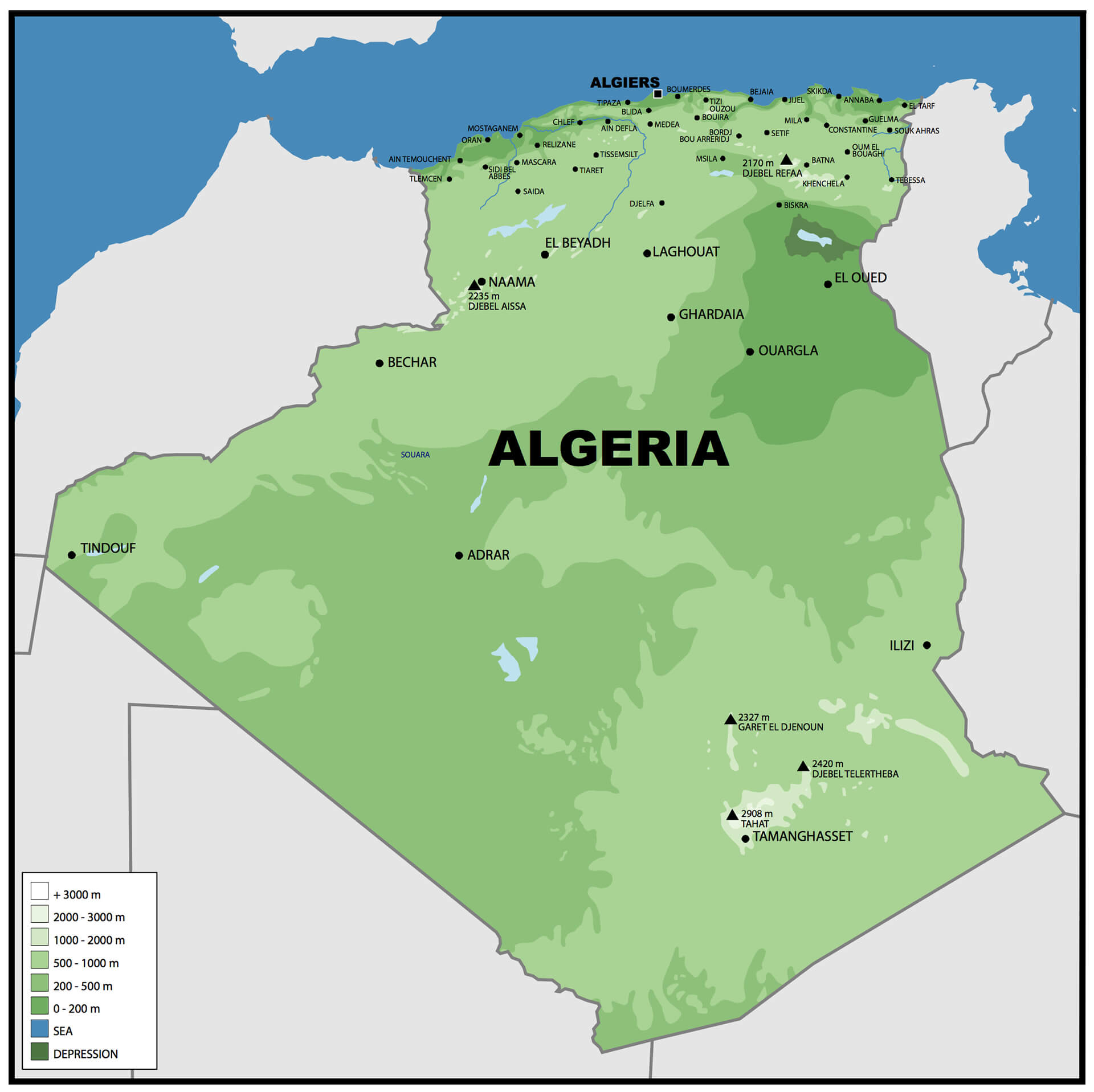 Algeria Map