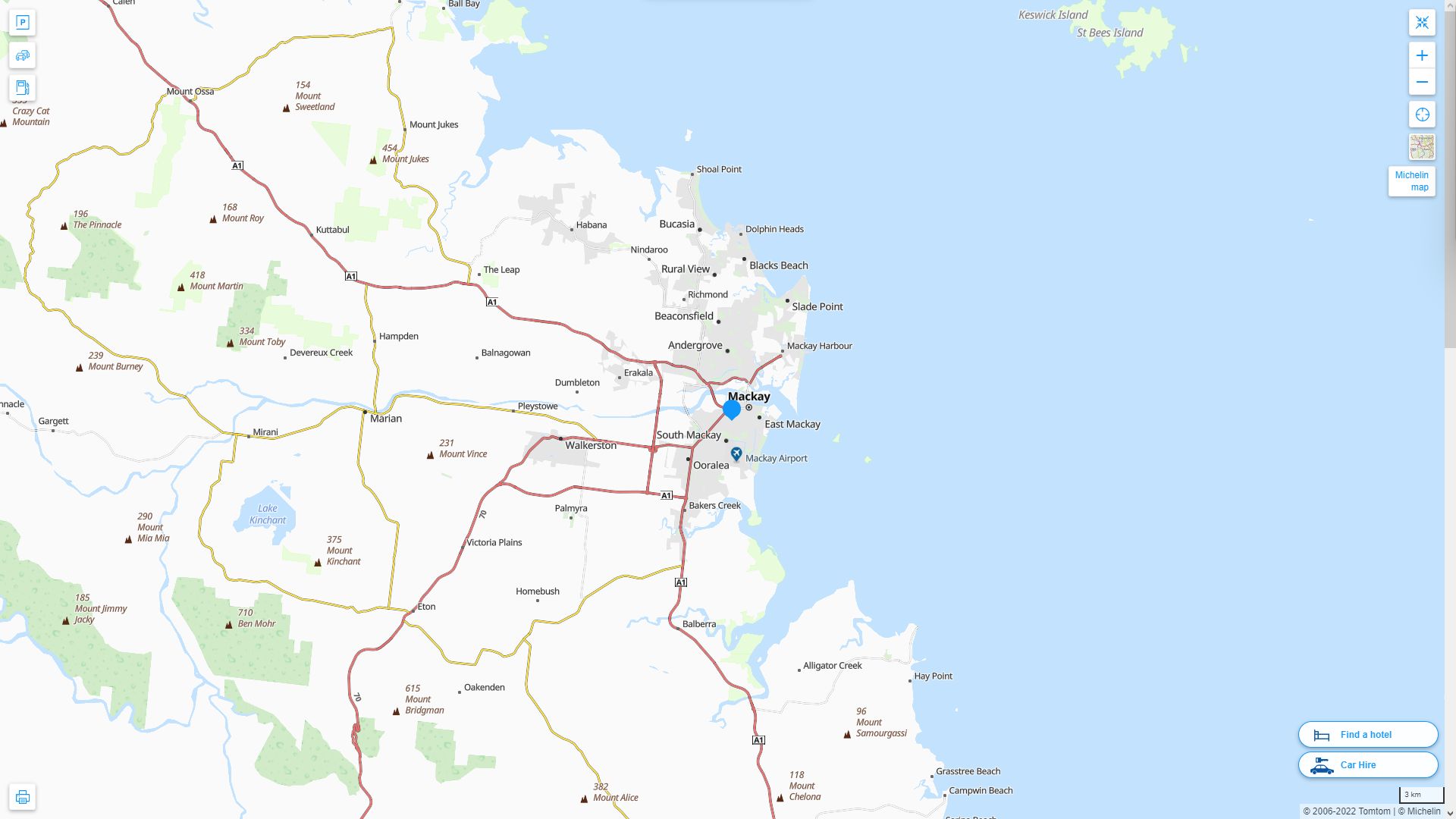 Mackay Map - Australia