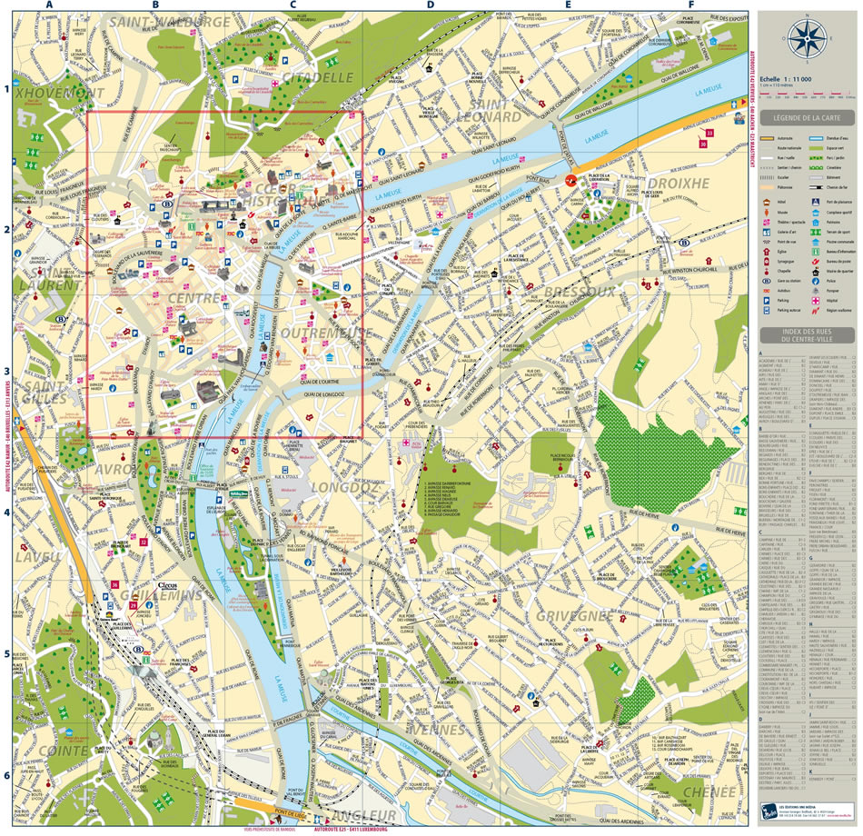 Carte de Liège Liège Luik districts : image vectorielle de stock (libre de  droits) 1720649329