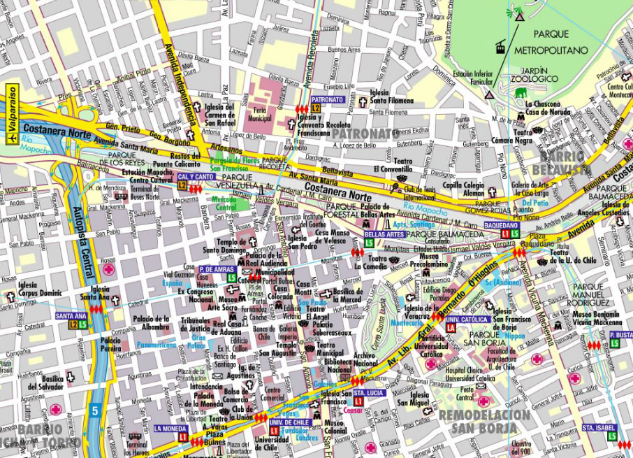 Santiago Map
