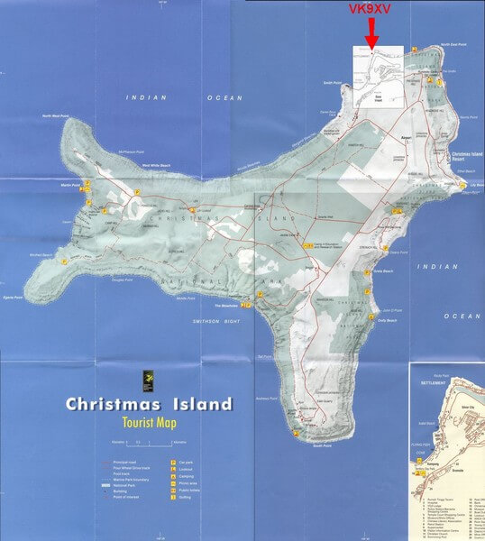 Christmas Island Map