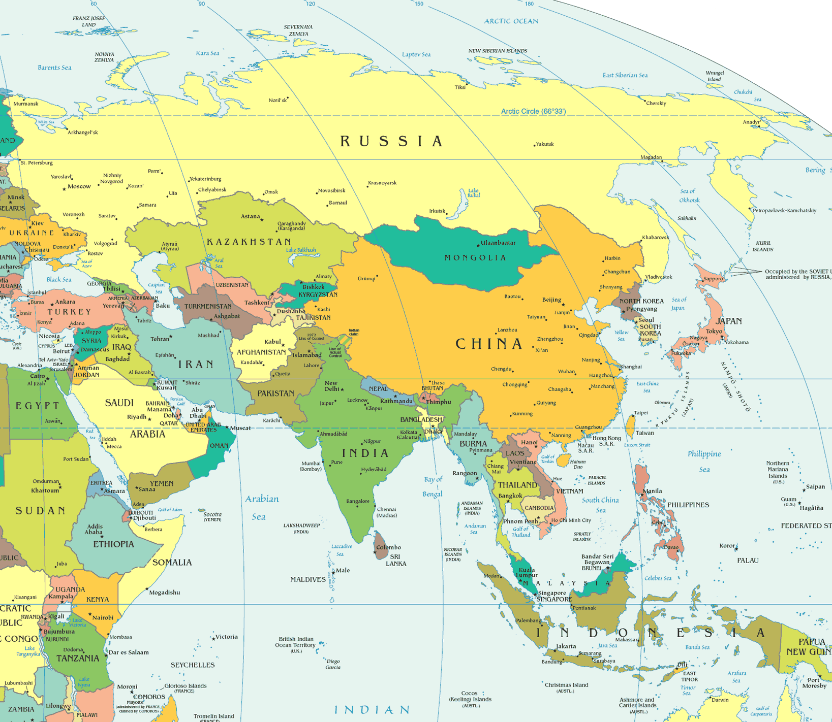 Asia Map   Asia Political Map 