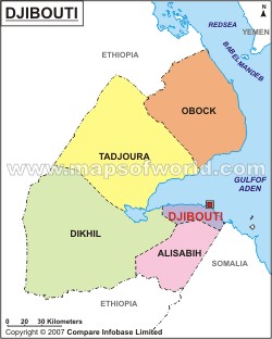 Djibouti Map