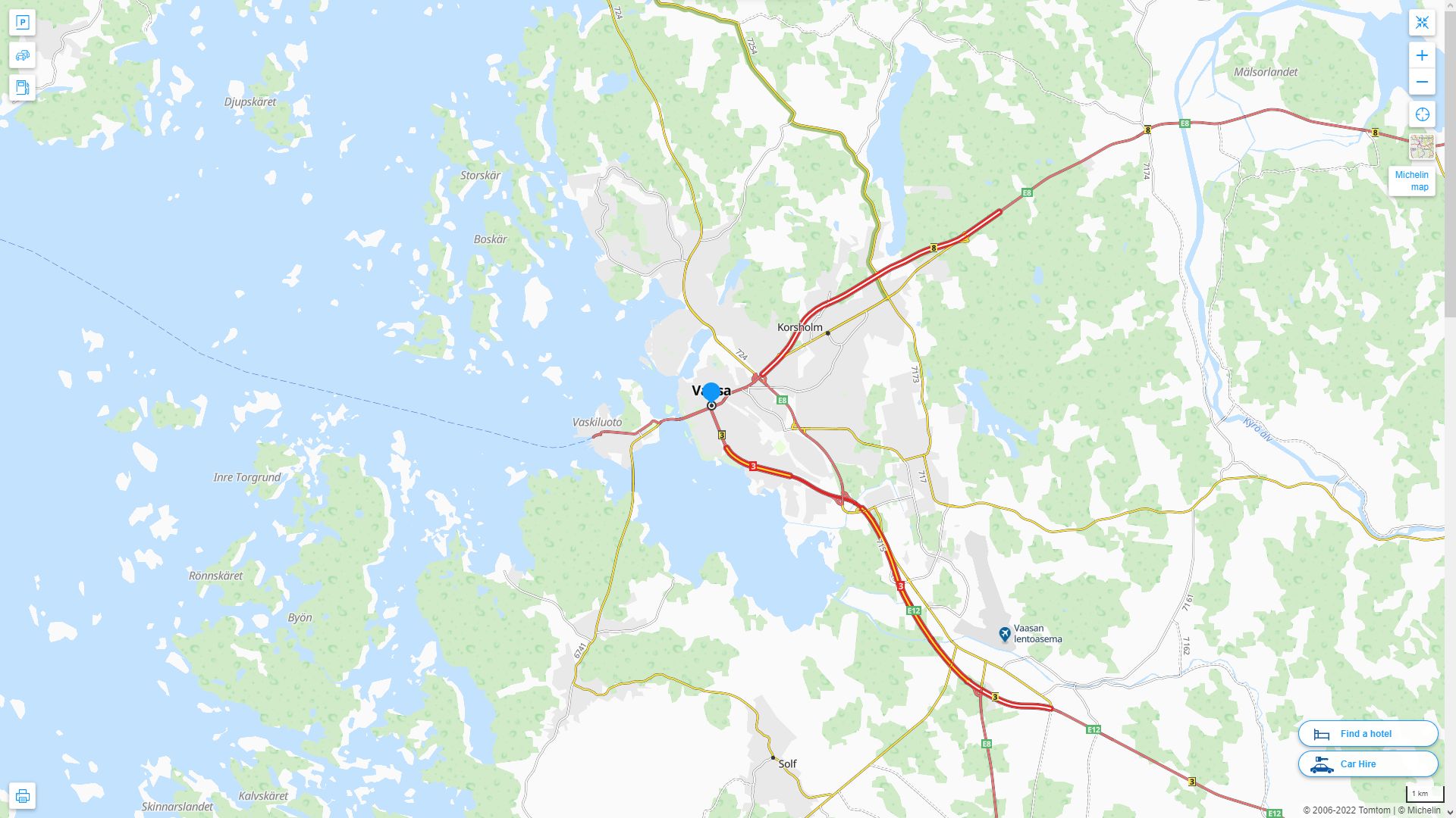 Vaasa Map - Finland