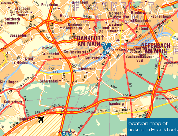 Frankfurt Map - Germany