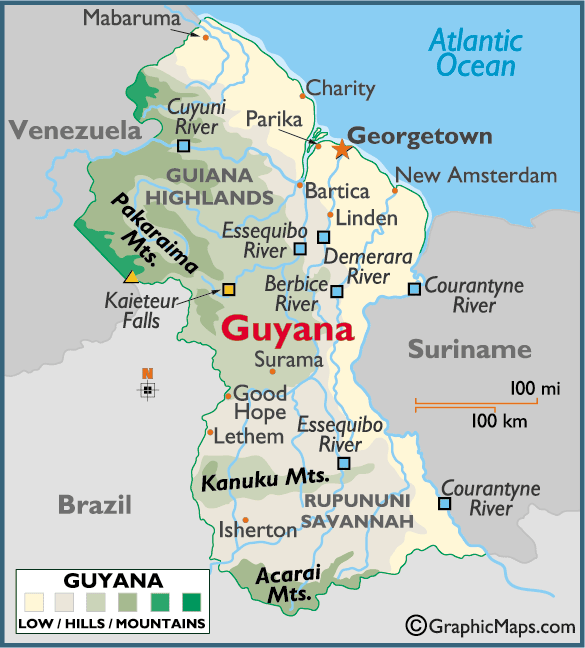 Guyana Map