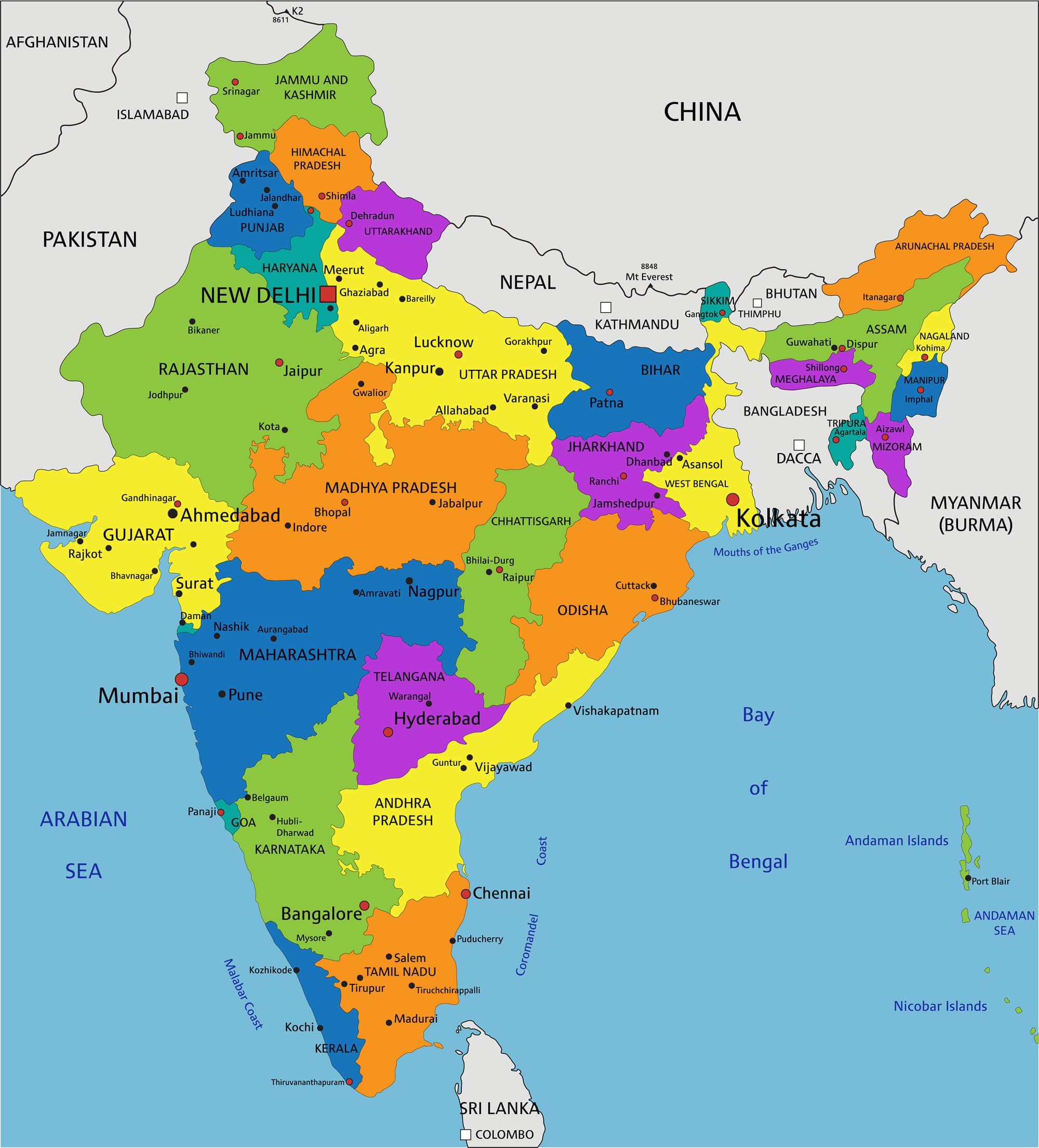 Indian Political Map 2020 Collections Houst Decor Images And Photos 