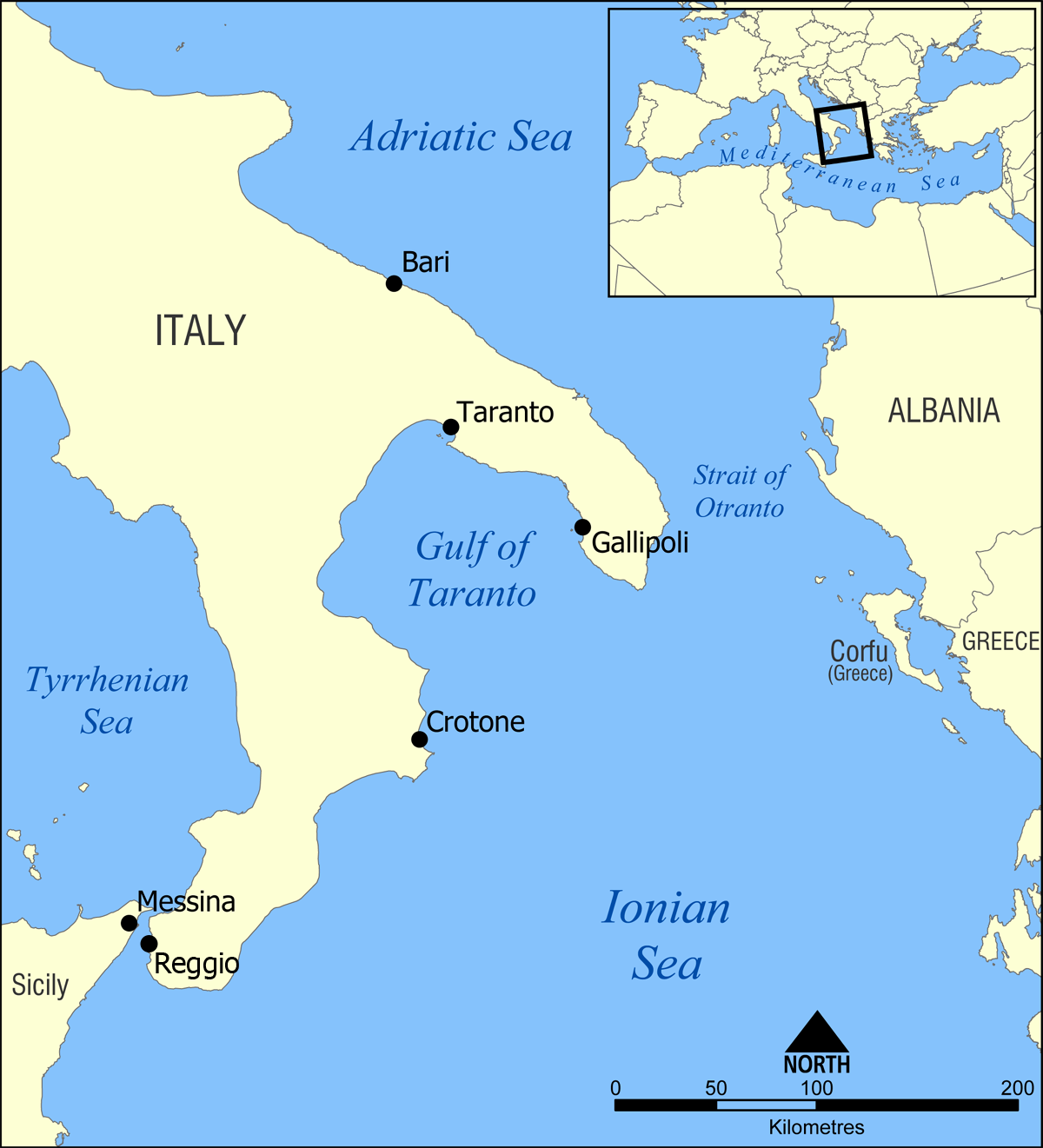 Taranto Map