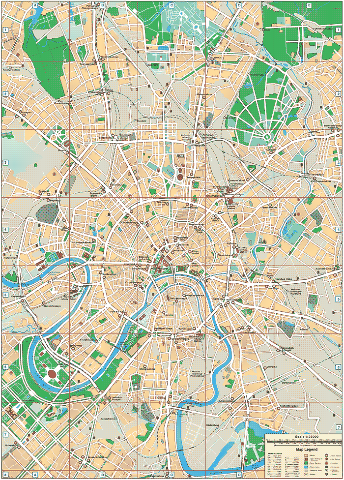 Moscow Map - Russia