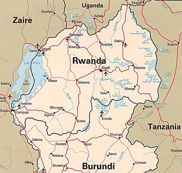 Rwanda Map