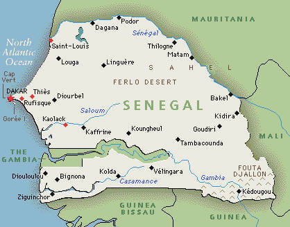 Senegal Map