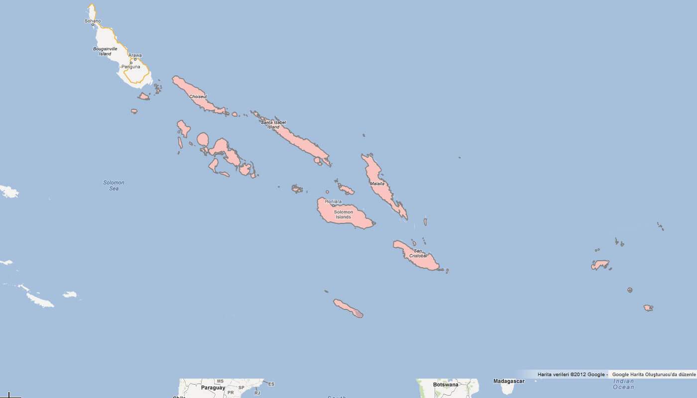 Solomon Islands Map