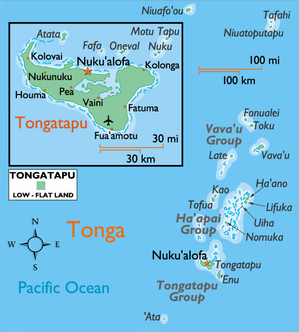 Tonga Map