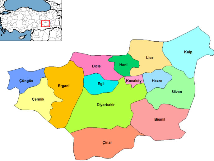Diyarbakir Map