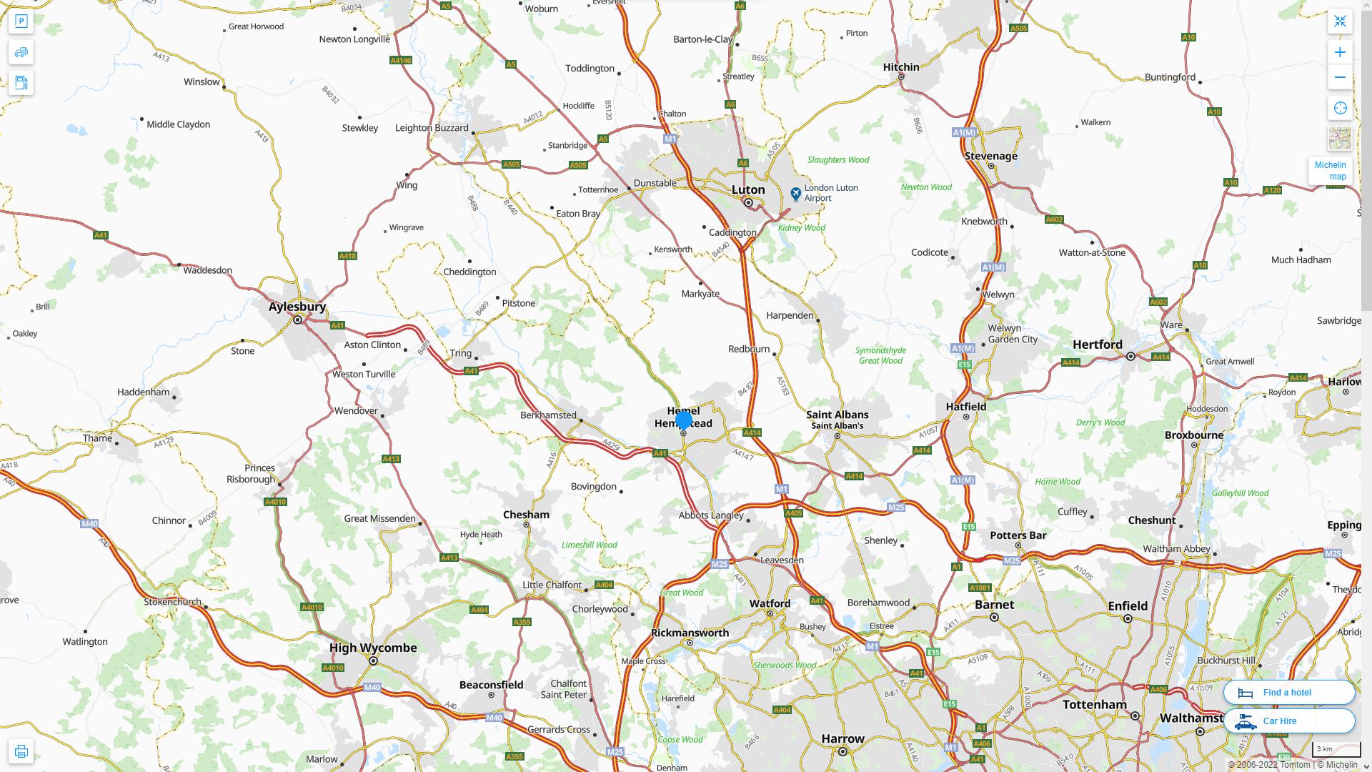 Hemel Hempstead Map