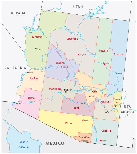 Map of Arizona