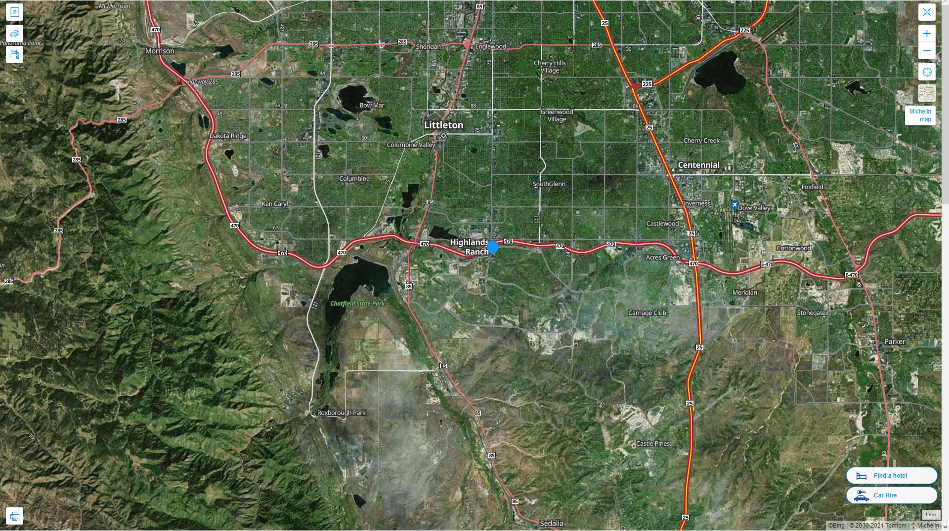 Highlands Ranch, Colorado Map