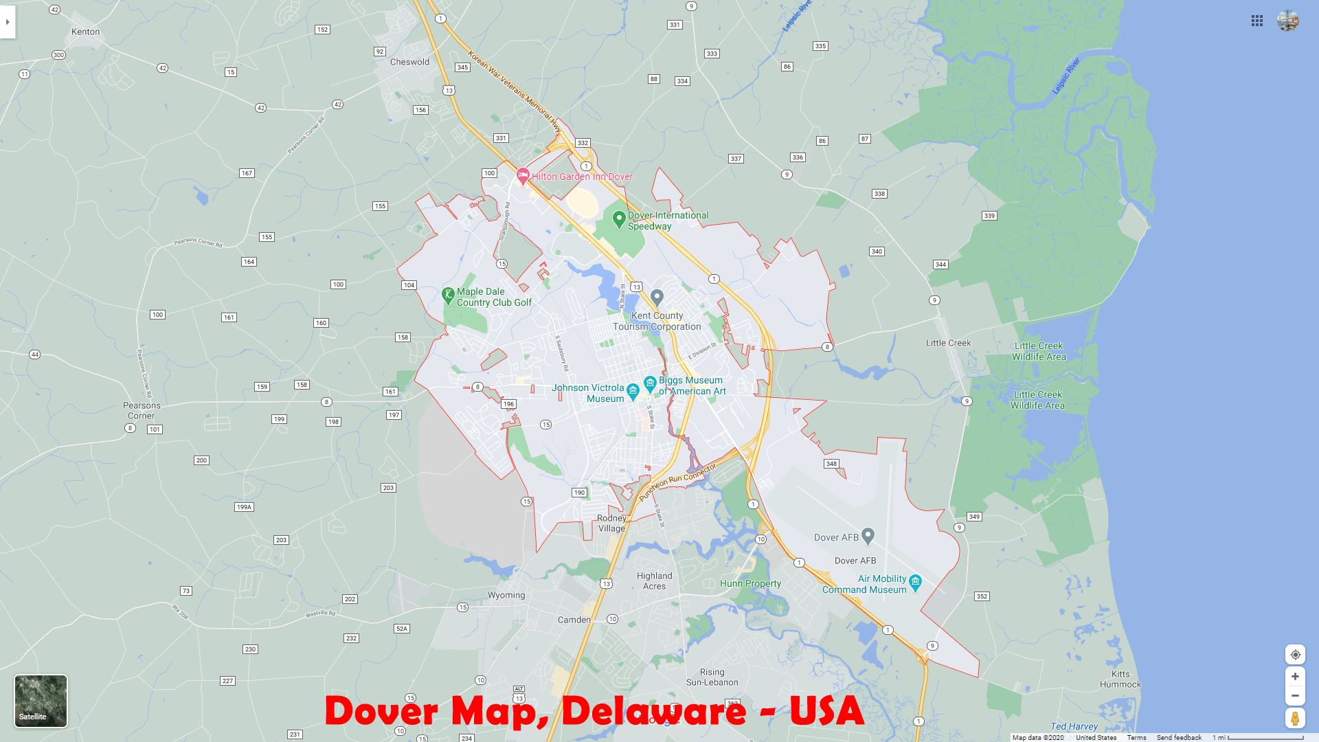 map of dover delaware Dover Delaware Map map of dover delaware