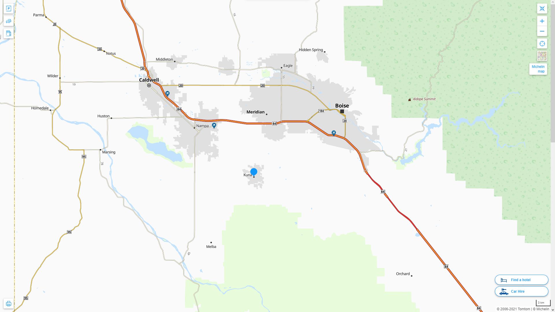 Kuna, Idaho Map