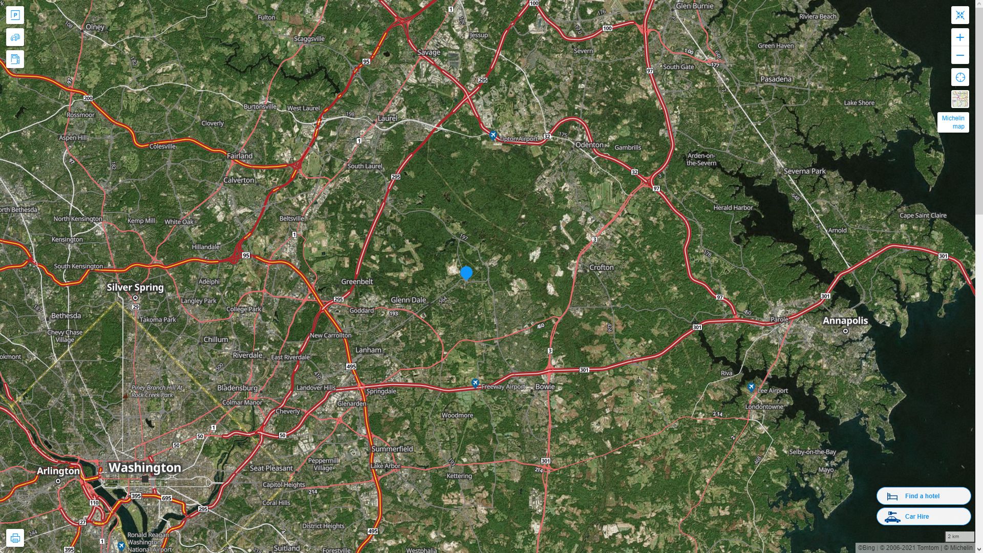 Bowie, Maryland Map