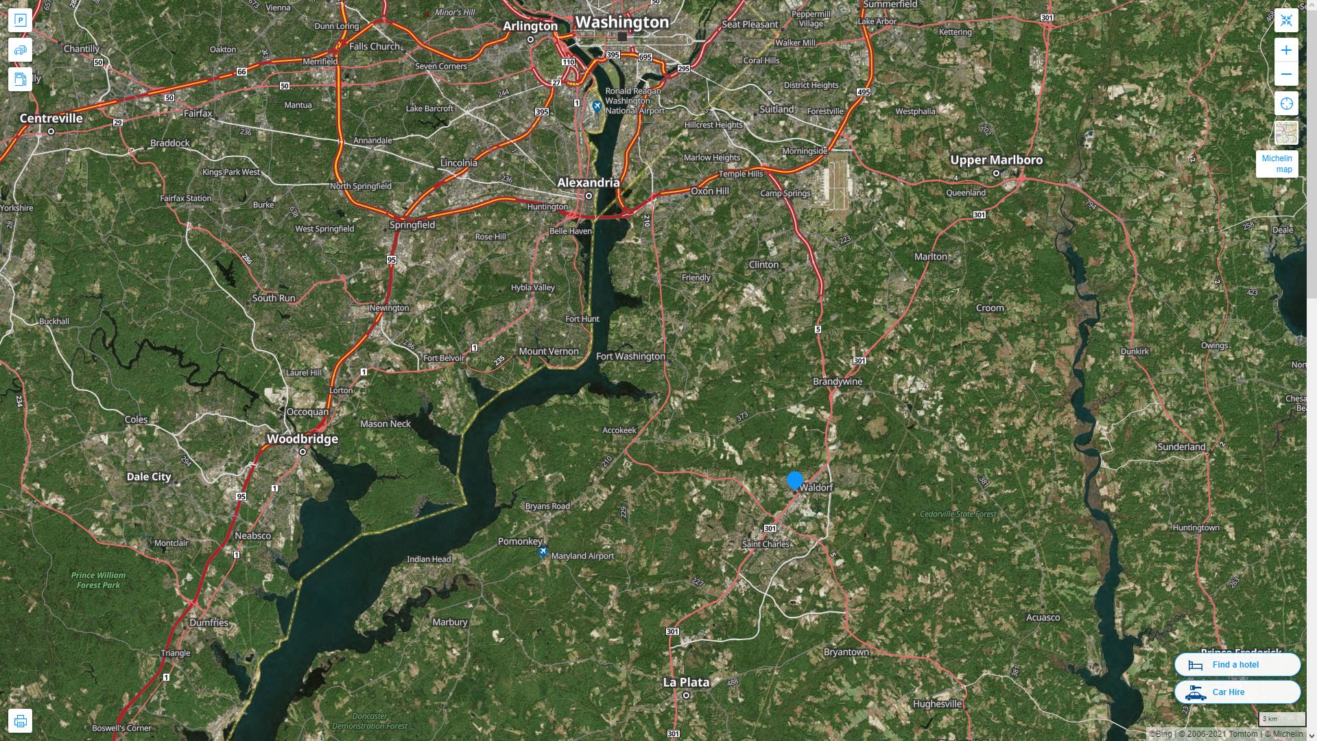 Waldorf, Maryland Map