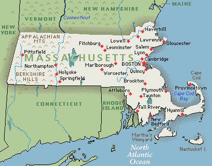 massachusetts on us map