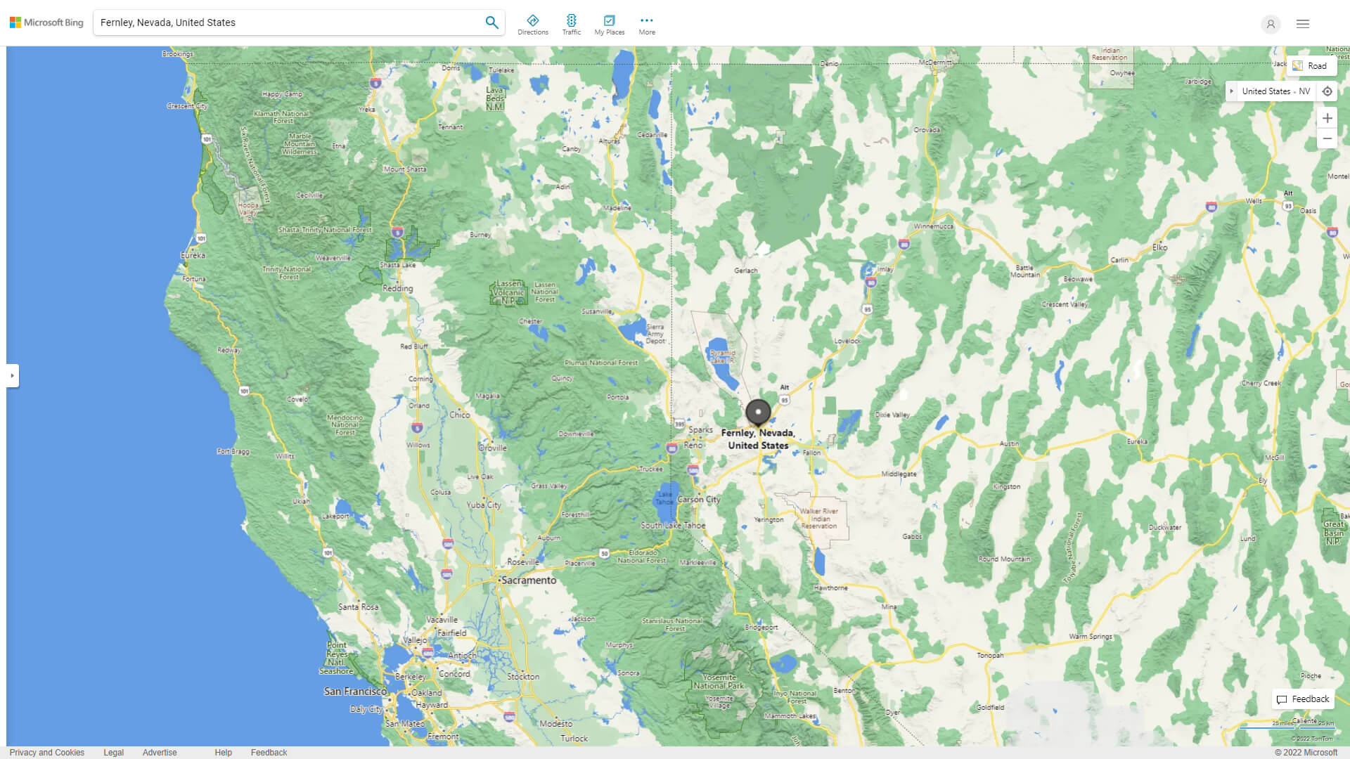 Fernley Nevada Map