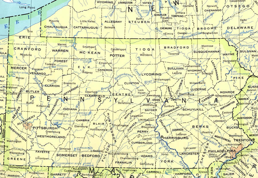 Road Map Of Pennsylvania Pennsylvania Aaccessmaps Com - vrogue.co