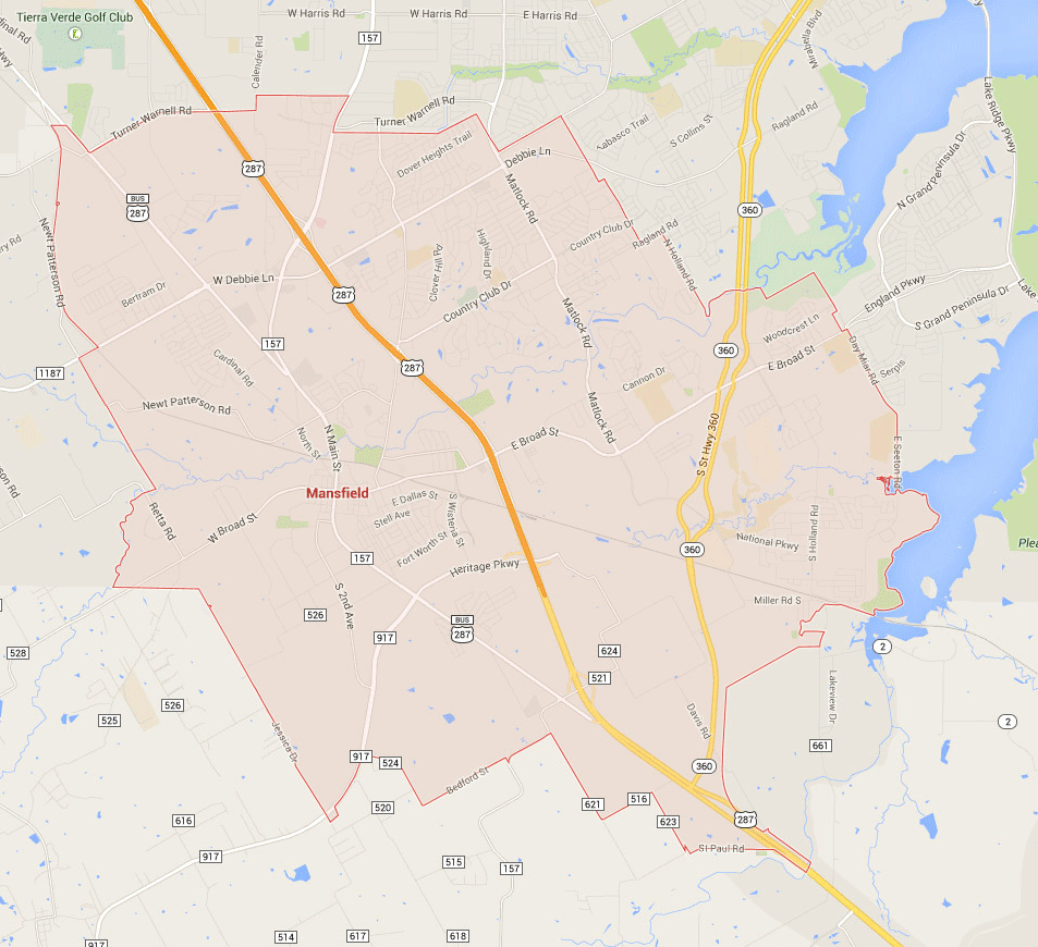 mansfield-texas-map