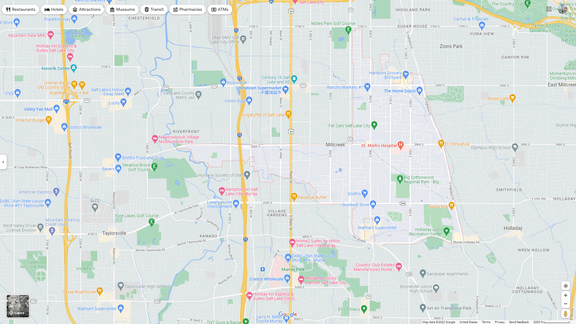 Map Of Millcreek Utah Millcreek, Utah Map