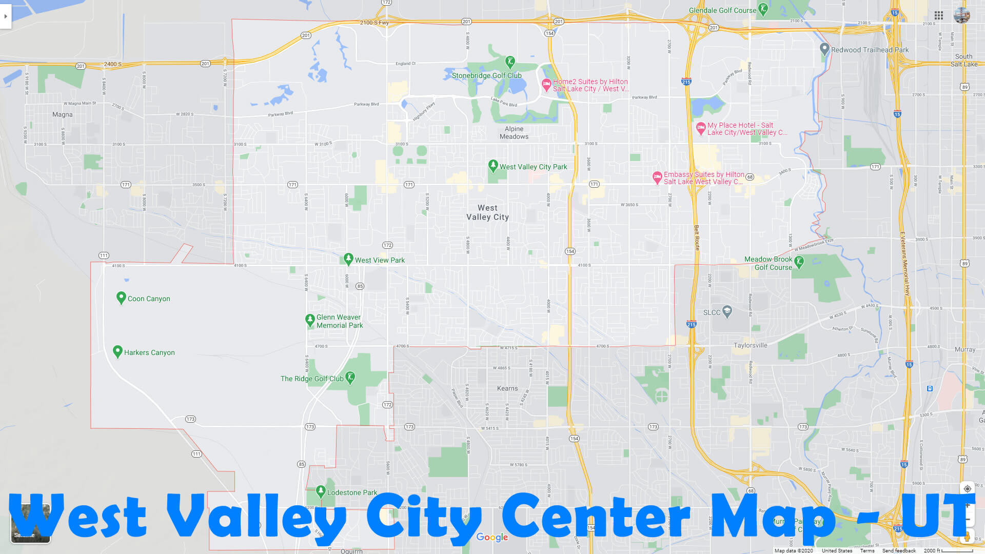 West Valley City Map West Valley City, Utah Map