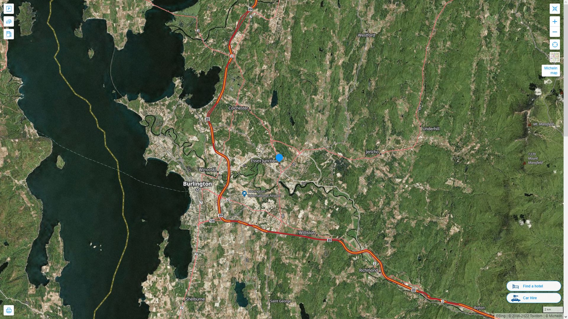 Essex Junction, Vermont Map