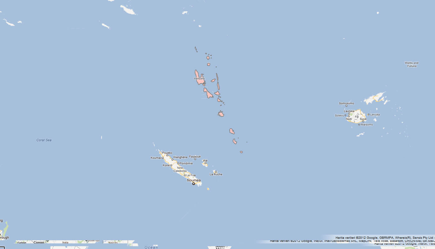 Vanuatu Map