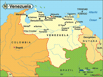 Caracas Map
