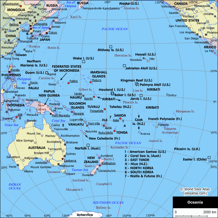 Wallis and Futuna Map