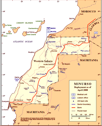 Western Sahara Map