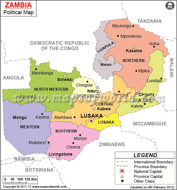 Lusaka Map - Zambia